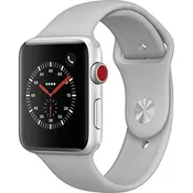 Apple Watch Series 3 - GPS+Cellular - Silver Aluminum Case with Fog Sport Band - 42mm (Renewed) - Reconditioned