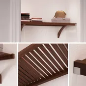 4 ft. Solid Wood Closet Shelving Kit - 16in. Chestnut - Factory Second