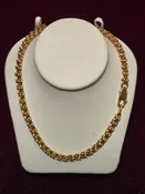 10K Gold Byzantine Chain Necklace 20" 16.8g