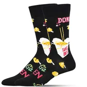 24-Hour Diner Black Socks