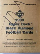 1998 UPPER DECK BLACK DIAMOND FOOTBALL HOBBY 14CT CASE VERY VERY RARE CASE TO FIND SEALED )