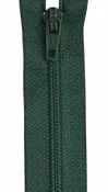 14" All-Purpose Forest Green Poly Coil Zipper