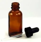 Amber Bottle with Dropper