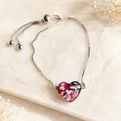 Demi Heart Memorial Bracelet