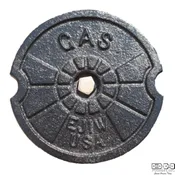 1824S Penta-Head Locking Valve Box Lid Gas — Bass & Hays Foundry