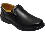 Esse Comfort Men's Leather Comfort Loafer - Black