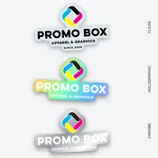 Clear, Holographic & Chrome Stickers