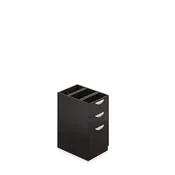22" Depth Box/Box/File Pedestal with Lock - American Espresso Finish