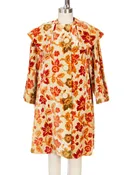 1960's Floral Tapestry Swing Coat