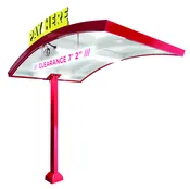 Curved Canopy Single Post
