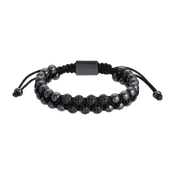 Adjustable Gunmetal Power Bracelet