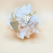 Sparkle Huggie Heart Earrings by KBD Studio — Salt Boutique (Copy)