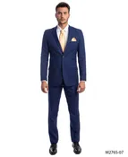 2 PC Blue Suit For Men Formal Suits for All Occasions M276S-07