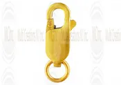 14 K Yellow Gold Oval Shape Lobster Clasp (Available in 4 Sizes)