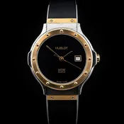 Hublot MDM Geneve 1391.2 Two-Tone 28 mm Quartz Rubber Strap — LOVEJOY ANTIQUES