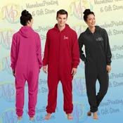 Embroidered District® Adult Fleece Lounger (Adult Onesie!)