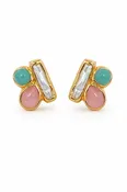 Arch Earrings | Pink