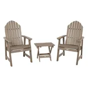 2 Hamilton Deck Chairs with Folding Side Table