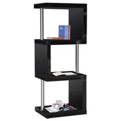 Black 3 Shelf Bookcase