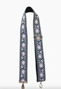 Ahdorned - Light Blue Pink Floral bag Strap