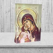 Acrylic Virgin Mary and Jesus Icon