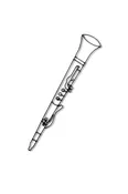 Clarinet Metal Wall Decor and Wall Art Sculpture
