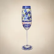 Barcelona Blue Flowers Champagne  Set of 2
