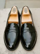 Black Full Strap Loafer by Alden