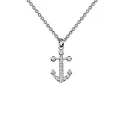 0.16 CTW Anchor Necklace