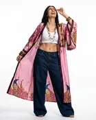 Divine Printed Silk Kimono
