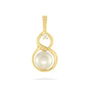 14K Yellow Gold Figure-Eight Pendant