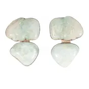 Aquamarine Rabbit Earrings by Rebecca Collins