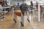 Allsteel Acuity Side Mobile Stacking Chair