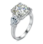 5 Carat Cushon Cut Ring — Leon’s Beverly Hills