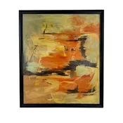Abstract Orange Painting