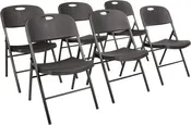 Amazon Basics 6-Pack Folding Plastic Chair