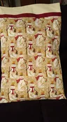 Elegant Snowmen on gold background