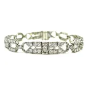 Platinum Art Deco Diamond Bracelet