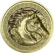 3D framed Horse's Head Silhouette Wax Seal Stamp head