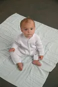 Blue Knit Blanket