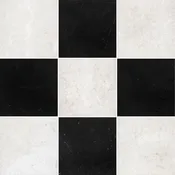 Alba Nova & Black Marble 12" Checkerboard Honed