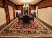 10'10''x18 Hand Knotted New Zealand Wool & Silk Maroon, Black Agra Traditional 200 KPSI Kalaty High Sheen Master Weaver Signed Rug