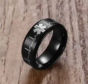 Beautiful EMS/EMT Paramedic Titanium Ring