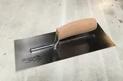 13 x 5 Stainless Finishing Trowel Square with Wood Handle