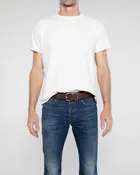112 Signature Leather Belt - Walnut - Nickel