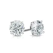 1/2 Ct TW Natural Diamond Stud Earrings