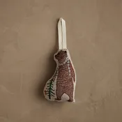 Bear with Tinsel Ornament
