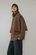 Wol Hide Rib Poncho - Umber — Cocobolo
