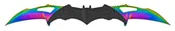 5.75" Dual Blade Bat Knife - Titanium