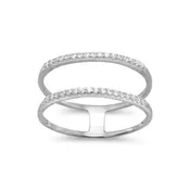 Double Row CZ Ring